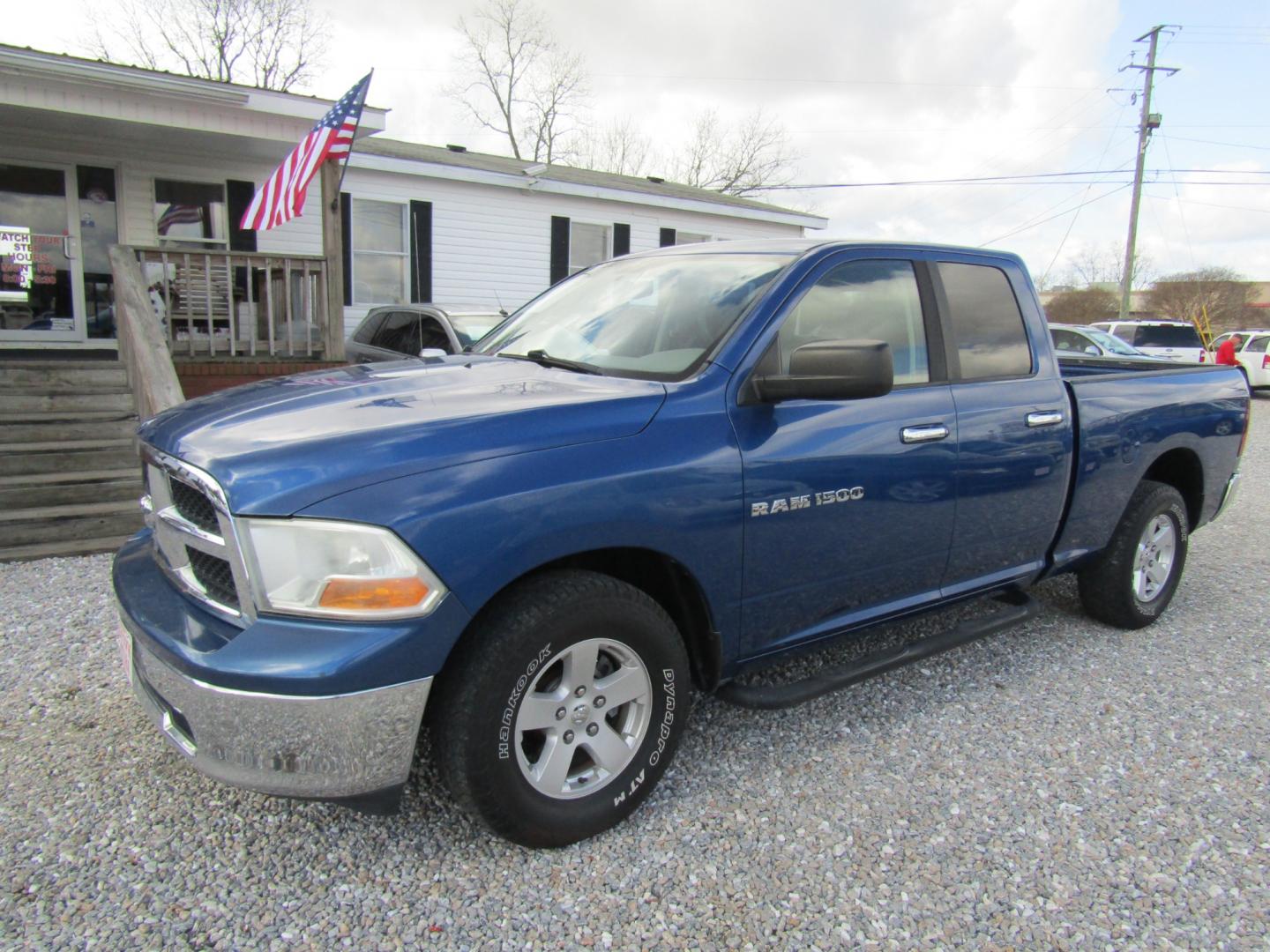 2011 Blue /Gray Dodge Ram 1500 SLT Quad Cab 2WD (1D7RB1GP1BS) with an 4.7L V8 SOHC 16V FFV engine, Automatic transmission, located at 15016 S Hwy 231, Midland City, AL, 36350, (334) 983-3001, 31.306210, -85.495277 - Photo#2